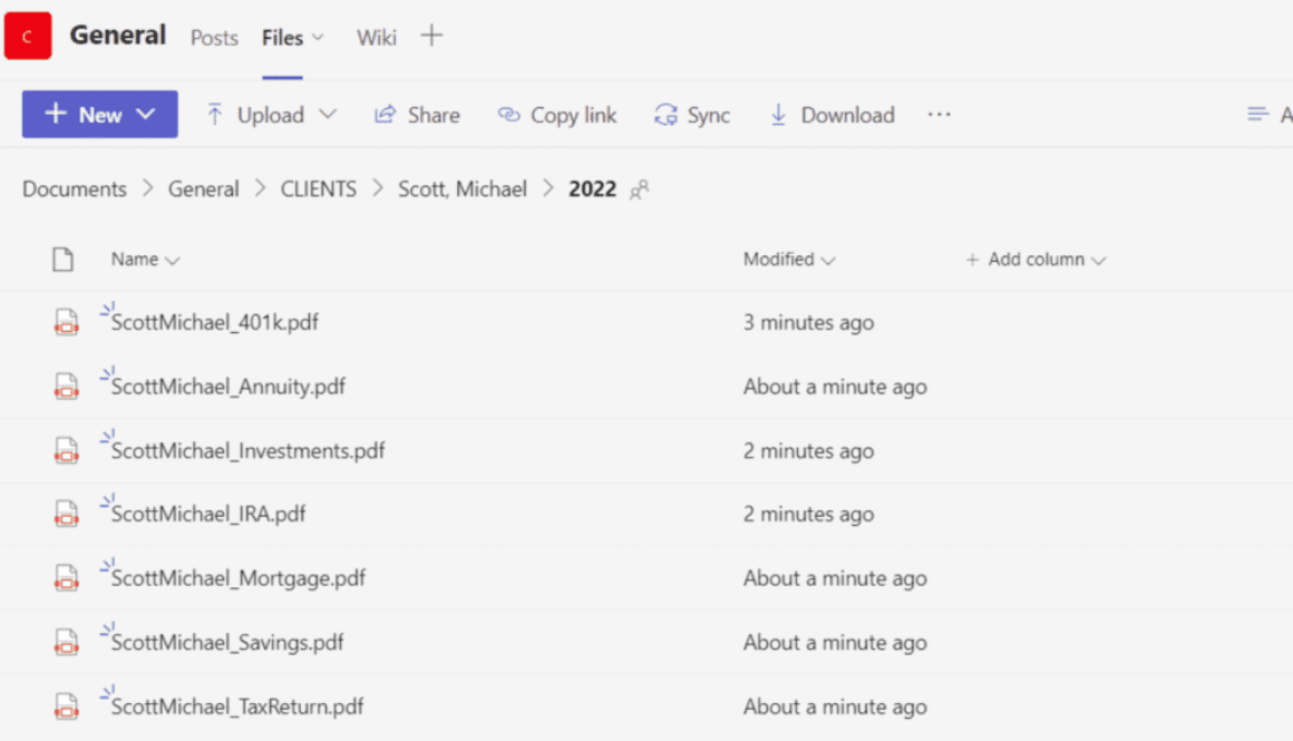 How to Automatically save Attachments from Outlook into a Client Folder in Teams